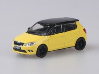 Skoda Fabia II RS 2010, keltainen/musta