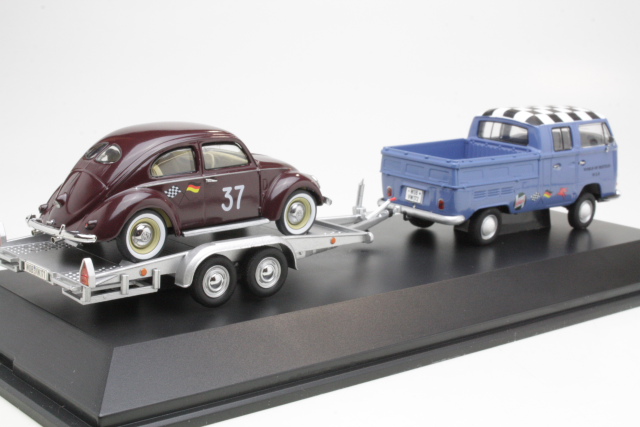 VW T2a Dobbel + Autotraileri ja VW Kupla