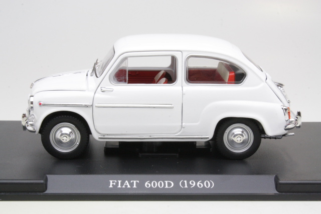 Fiat 600D 1960, valkoinen - Sulje napsauttamalla kuva