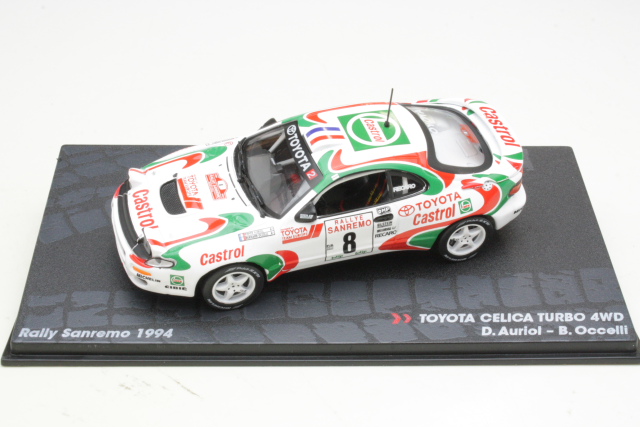 Toyota Celica Turbo 4WD ST185, San Remo 1994, D.Auriol, no.8