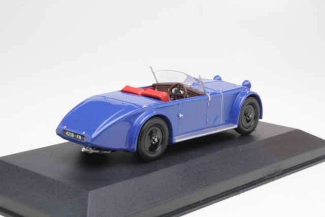 Chenard&Walcker 1500 Sport Cabriolet 1929, sininen - Sulje napsauttamalla kuva