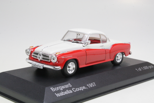 Borgward Isabella Coupe 1957, punainen/valkoinen