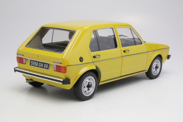 VW Golf 1 CL 4d 1976, keltainen