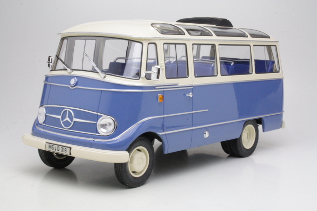 Mercedes O319 Bus 1960, sininen/valkoinen