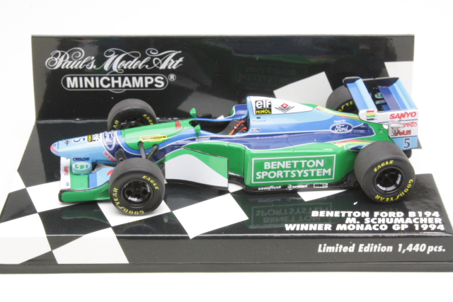Benetton Ford B194, 1st. Monaco 1994, M.Schumacher, no.5