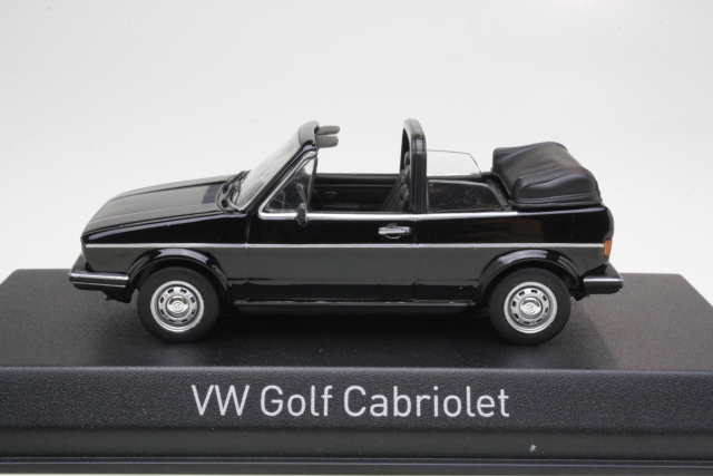 VW Golf 1 Cabriolet 1981, musta