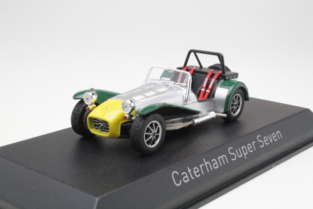 Caterham Super Seven 1983, alumiini/keltainen/vihreä