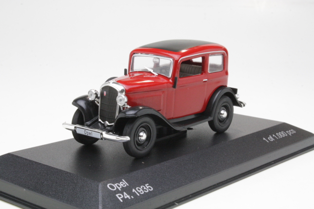 Opel P4 1935, tummanpunainen/musta