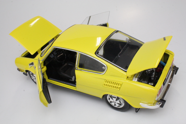 Skoda 110R Coupe 1980, keltainen - Sulje napsauttamalla kuva