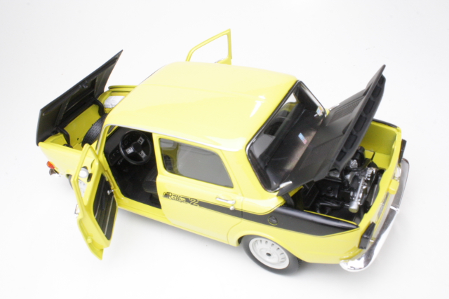 Simca 1000 Rallye 2 1976, keltainen/musta - Sulje napsauttamalla kuva