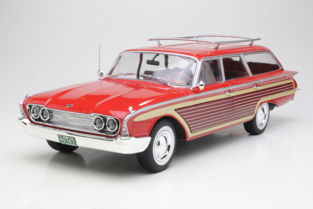 Ford Country Squire 1960, punainen/puukylki