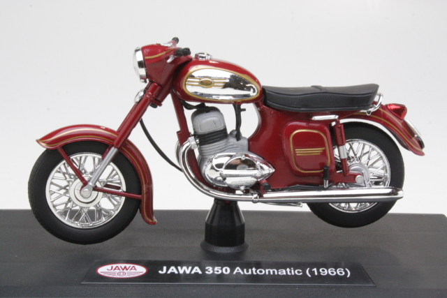 Jawa 350 Automatic 1966, punainen - Sulje napsauttamalla kuva