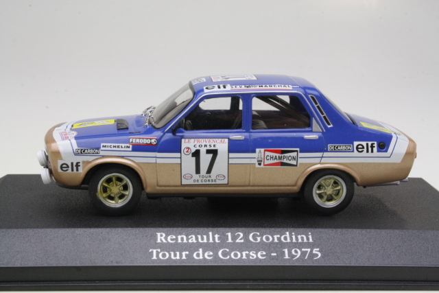 Renault 12 Gordini, Tour de Corse 1975, D.Pironi, no.17