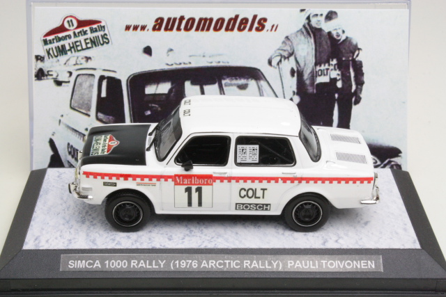 Simca 1000, Arctic Rally 1976, P.Toivonen, no.11
