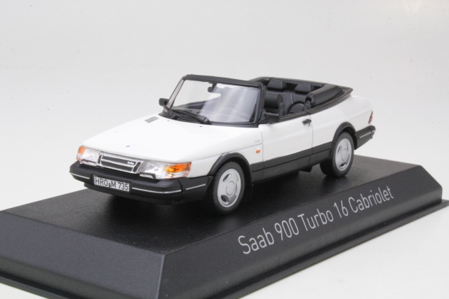 Saab 900 Turbo 16 Cabriolet 1992, valkoinen