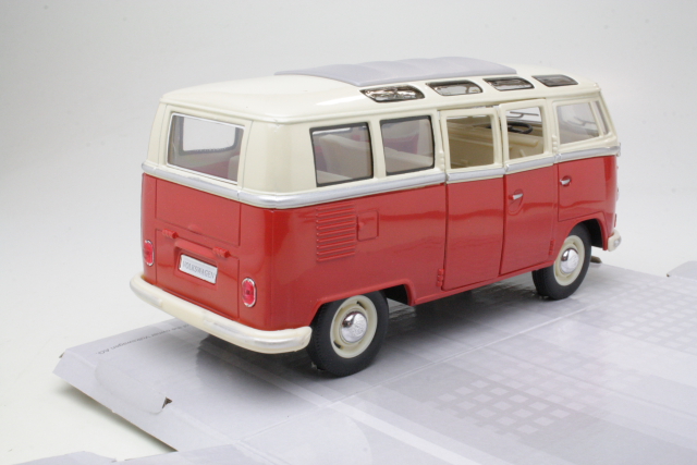 VW T1 Samba Bus 1962, punainen/valkoinen
