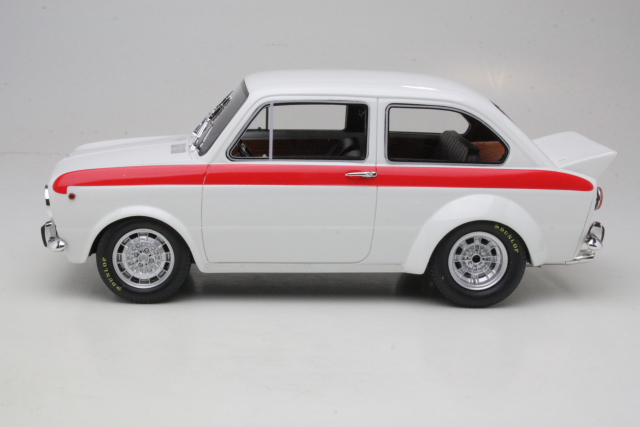 Fiat Abarth 1600 O.T. 1964, valkoinen "Test Version" - Sulje napsauttamalla kuva