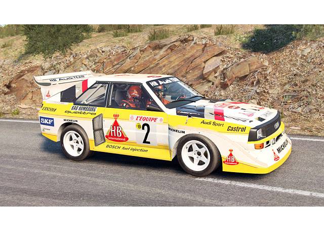 Audi Sport Quattro S1, Monte Carlo 1986, W.Röhrl, no.2 Audi Sport Quattro S1, Monte Carlo 1986, W.Röhrl, no.2