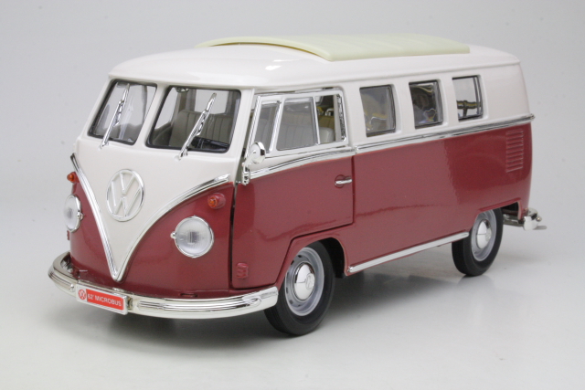 VW T1 Bus 1962, punainen/valkoinen