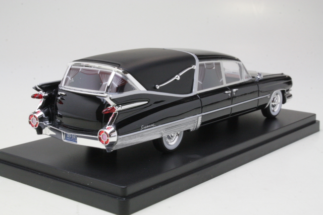 Cadillac Superior Crown Royale Landau Hearse 1959, musta - Sulje napsauttamalla kuva