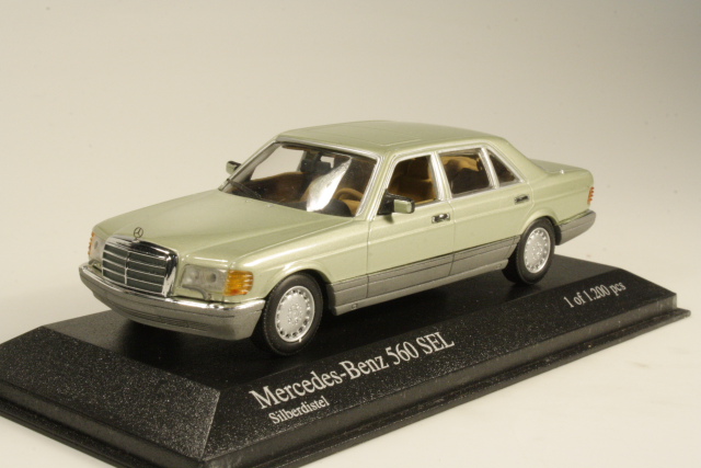 Mercedes 560SEL 1989, vaaleanvihreä