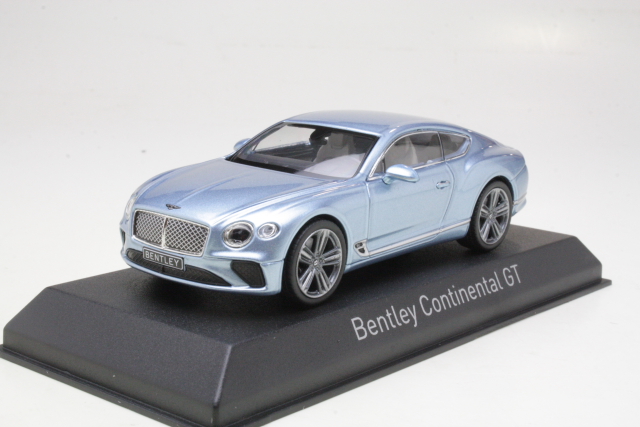 Bentley Continental GT 2018, vaaleansininen