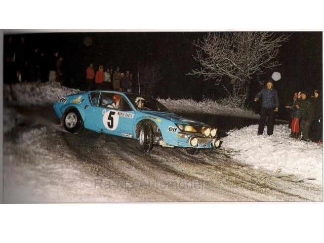 Alpine Renault A310, Monte Carlo 1975, J-L.Therier, no.5 Alpine Renault A310, Monte Carlo 1975, J-L.Therier, no.5