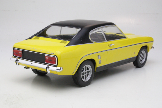 Ford Capri Mk1 2000GXL 1973, keltainen/musta