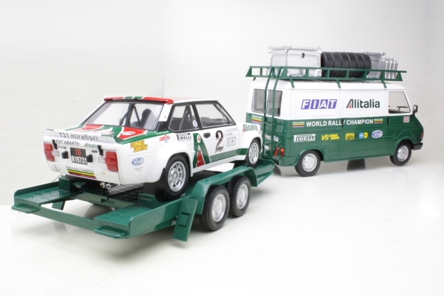 Fiat 242 1979 "Fiat Alitalia Rally Team" + traileri