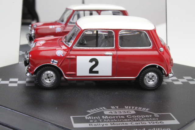 Mini Cooper S1275, 1st. Monte Carlo 1966, T.Mäkinen, no.2