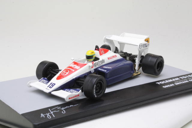 Toleman TG184, Great Britain GP 1984, A.Senna, no.19