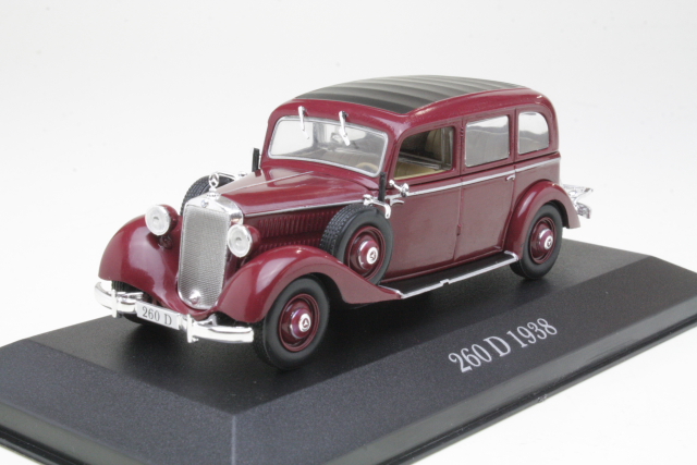 Mercedes 260D (w138) 1936, tummanpunainen