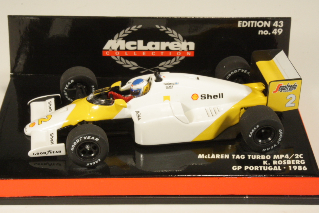 Mc Laren MP4/2C, GP Portugal 1986, K.Rosberg, no.2