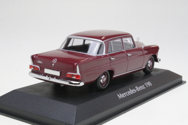 Mercedes 190 (w110) 1961, tummanpunainen