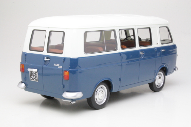 Fiat 238 1S Minibus 1967, sininen/valkoinen