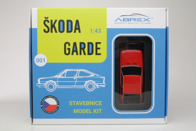 Skoda Garde 1982, punainen (Model Kit)