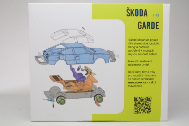 Skoda Garde 1982, punainen (Model Kit)