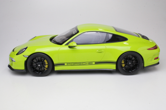 Porsche 911 R 2016, keltainen/musta (1:12)
