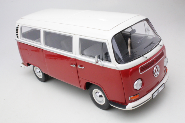 VW T2a Minibus 1967, punainen/valkoinen