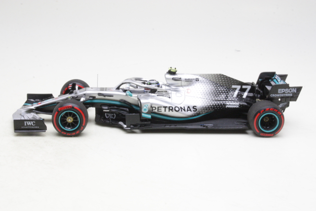 Mercedes AMG W10, 2nd. British GP 2019, V.Bottas, no.77 - Sulje napsauttamalla kuva
