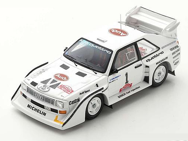 Audi Sport Quattro S1 E2, 1st. Olympus 1985, H.Mikkola, no.1 Audi Sport Quattro S1 E2, 1st. Olympus 1985, H.Mikkola, no.1
