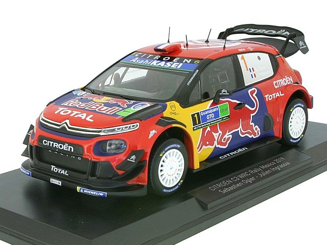 Citroen C3 WRC, 1st. Mexico 2019, S.Ogier, no.1 Citroen C3 WRC, 1st. Mexico 2019, S.Ogier, no.1