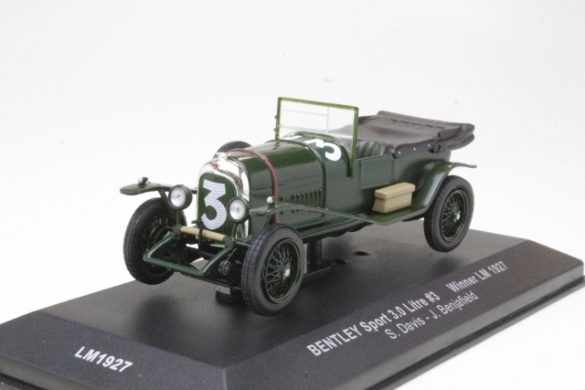 Bentley Sport 3.0 Litre, LeMans 1927, S.Davis/J.Benjafield, no.
