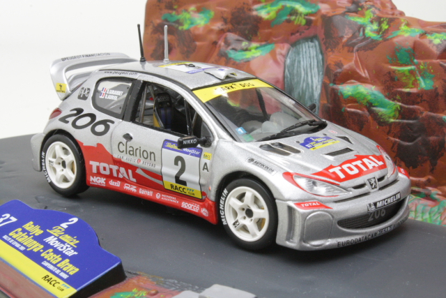 Peugeot 206 WRC, Catalunya 2001, D.Auriol, no.2