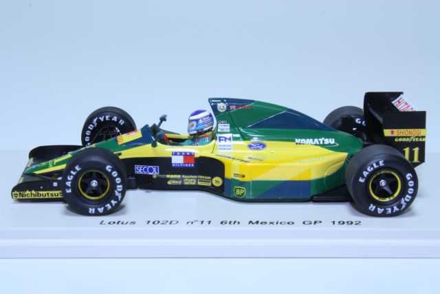 Lotus 102D, 6th. Mexico GP 1992, M.Häkkinen, no.11