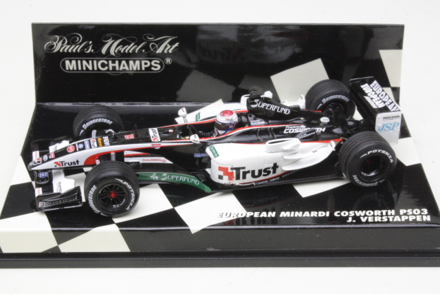 Minardi Cosworth PS03, F1 2003, J.Verstappen, no.19