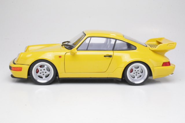 Porsche 911 (964) 3.8 Carrera RS 1990, keltainen - Sulje napsauttamalla kuva