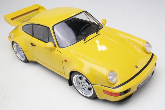 Porsche 911 (964) 3.8 Carrera RS 1990, keltainen - Sulje napsauttamalla kuva