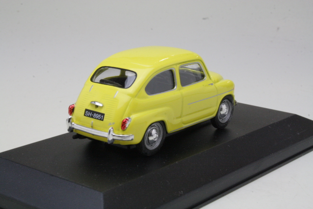 Fiat 600D 1963, keltainen
