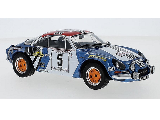 Alpine Renault A110, Tour de Corse 1973, J.F.Piot, no.5 Alpine Renault A110, Tour de Corse 1973, J.F.Piot, no.5